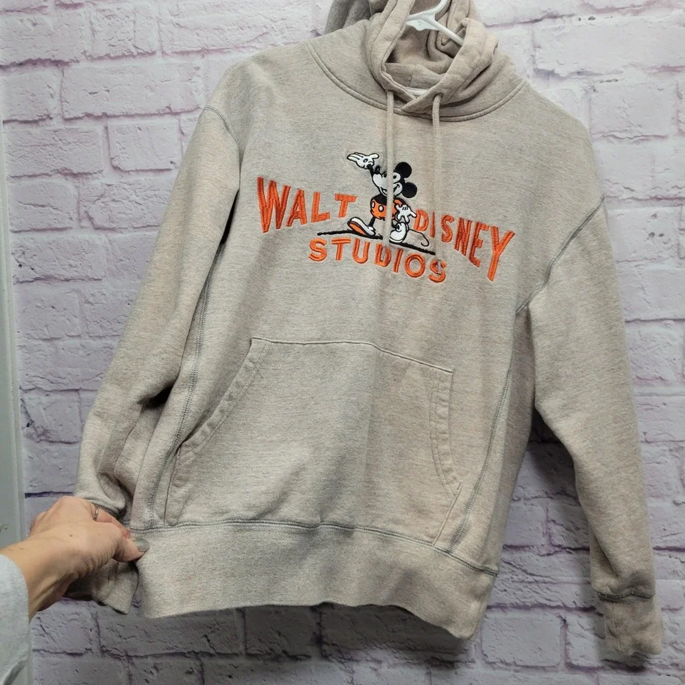 Walt Disney Studios Disney 100‎ Mickey Mouse Hoodie Sweatshirt Mens S *FLAW - Picture 9 of 10